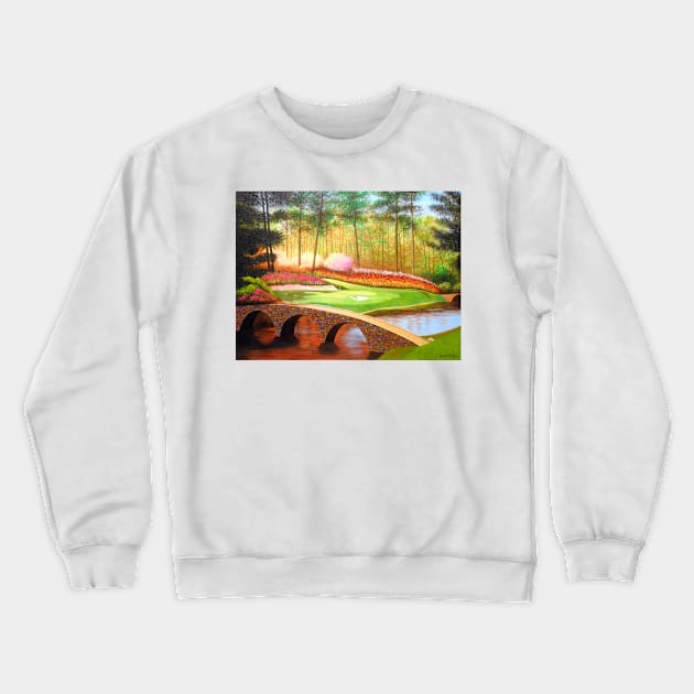 The Golden Bell (12th at Augusta) Crewneck Sweatshirt by terryhuey